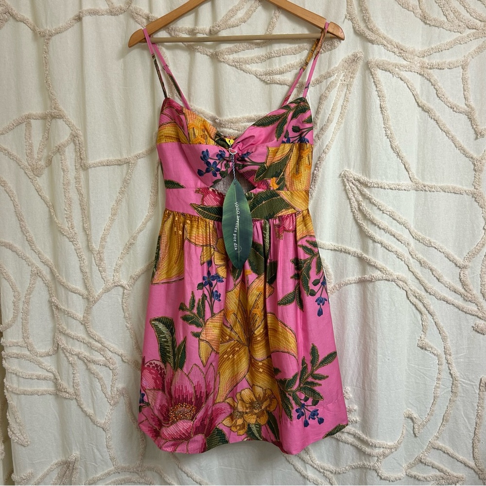 NWT Farm Rio Vestido Curto Fruta de Verão Mini Sundress, Size Brazil GG (US XL) - Picture 5 of 15